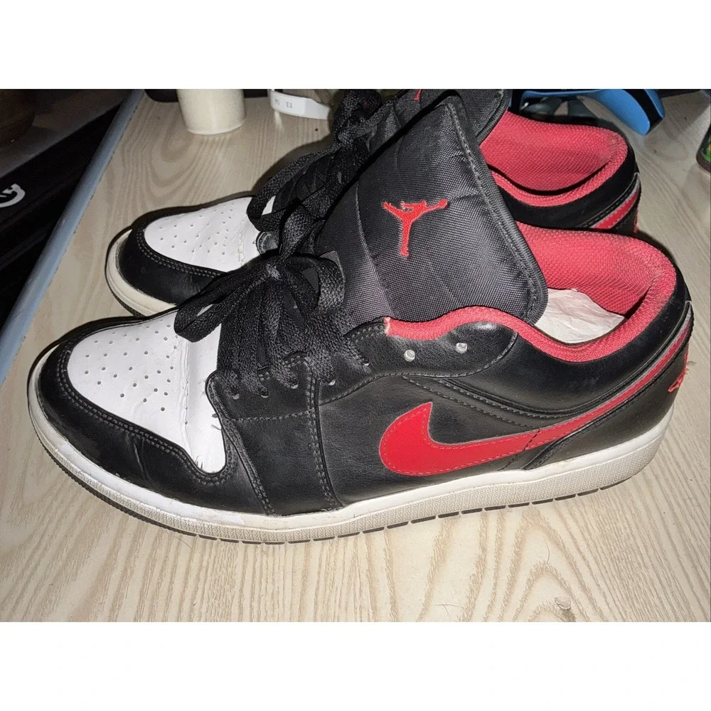 Size 10.5 - Jordan 1 Low White Toe‎ 2022